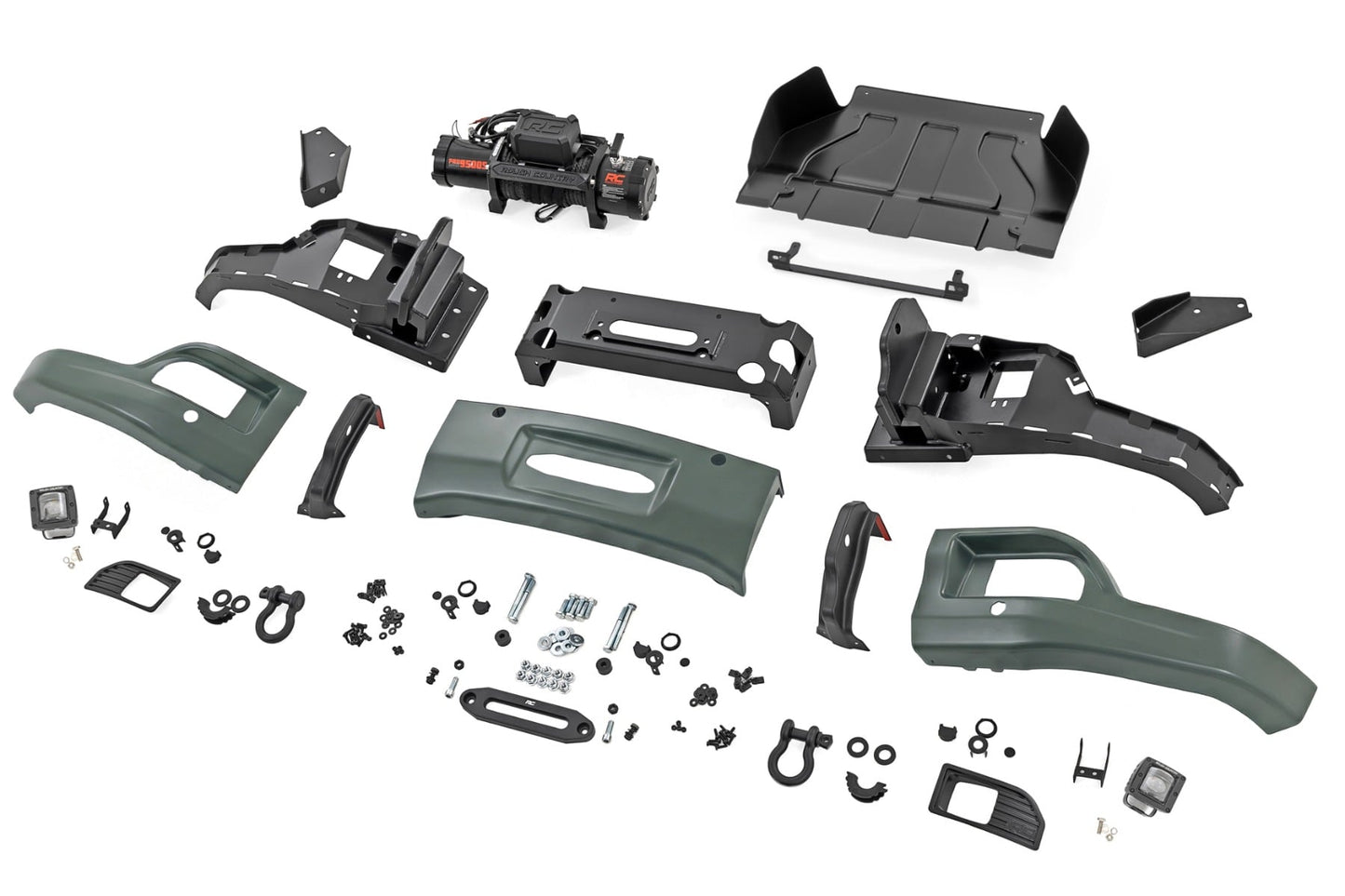 Front FXS Bumper | 12000S | GBD Cypress Gray | Chevy Silverado 1500 2WD/4WD (2023-2026) - Image 6