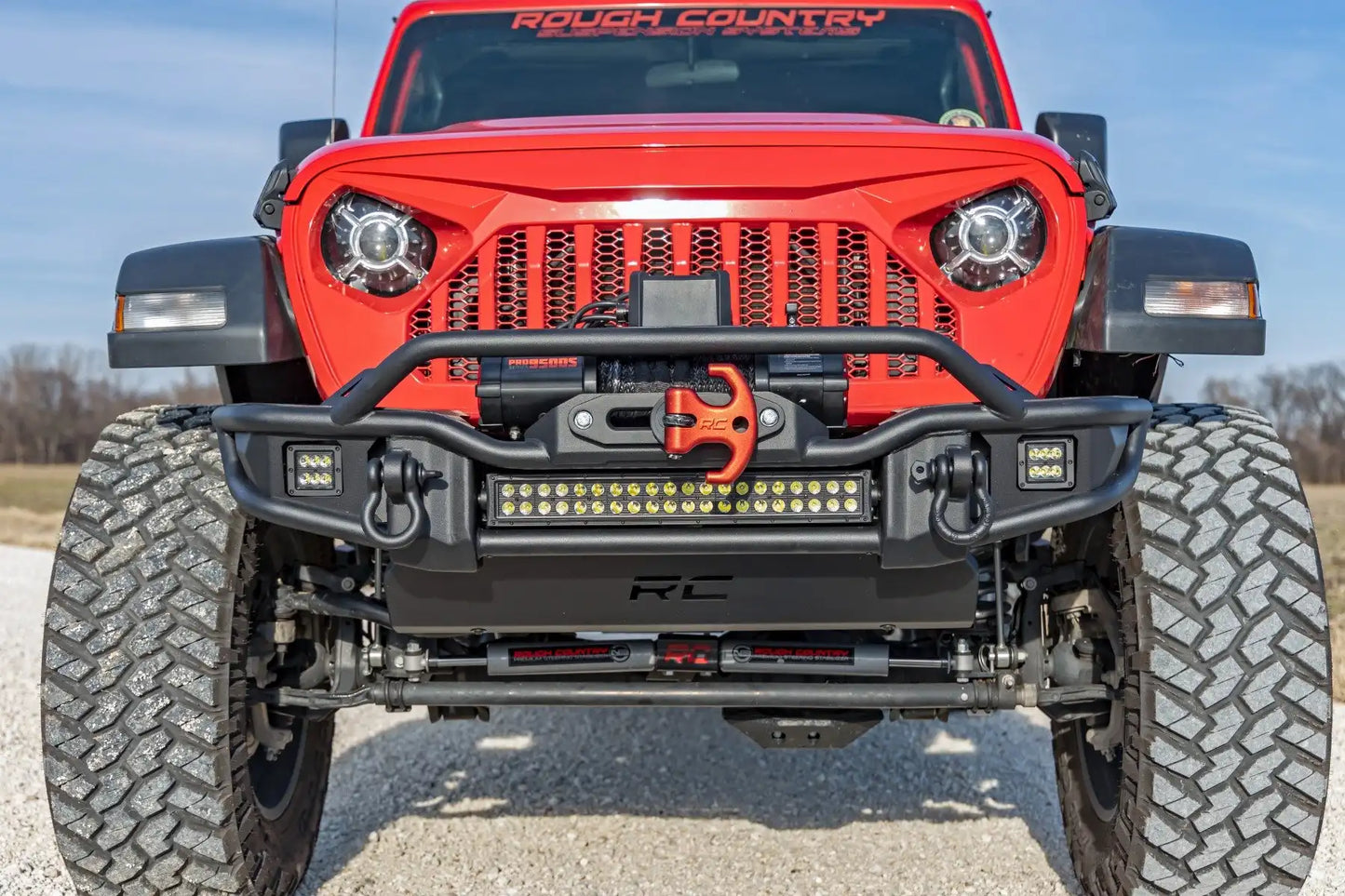 FRONT WINCH BUMPER TUBULAR | SKID PLATE | JEEP GLADIATOR JT/WRANGLER JK & JL