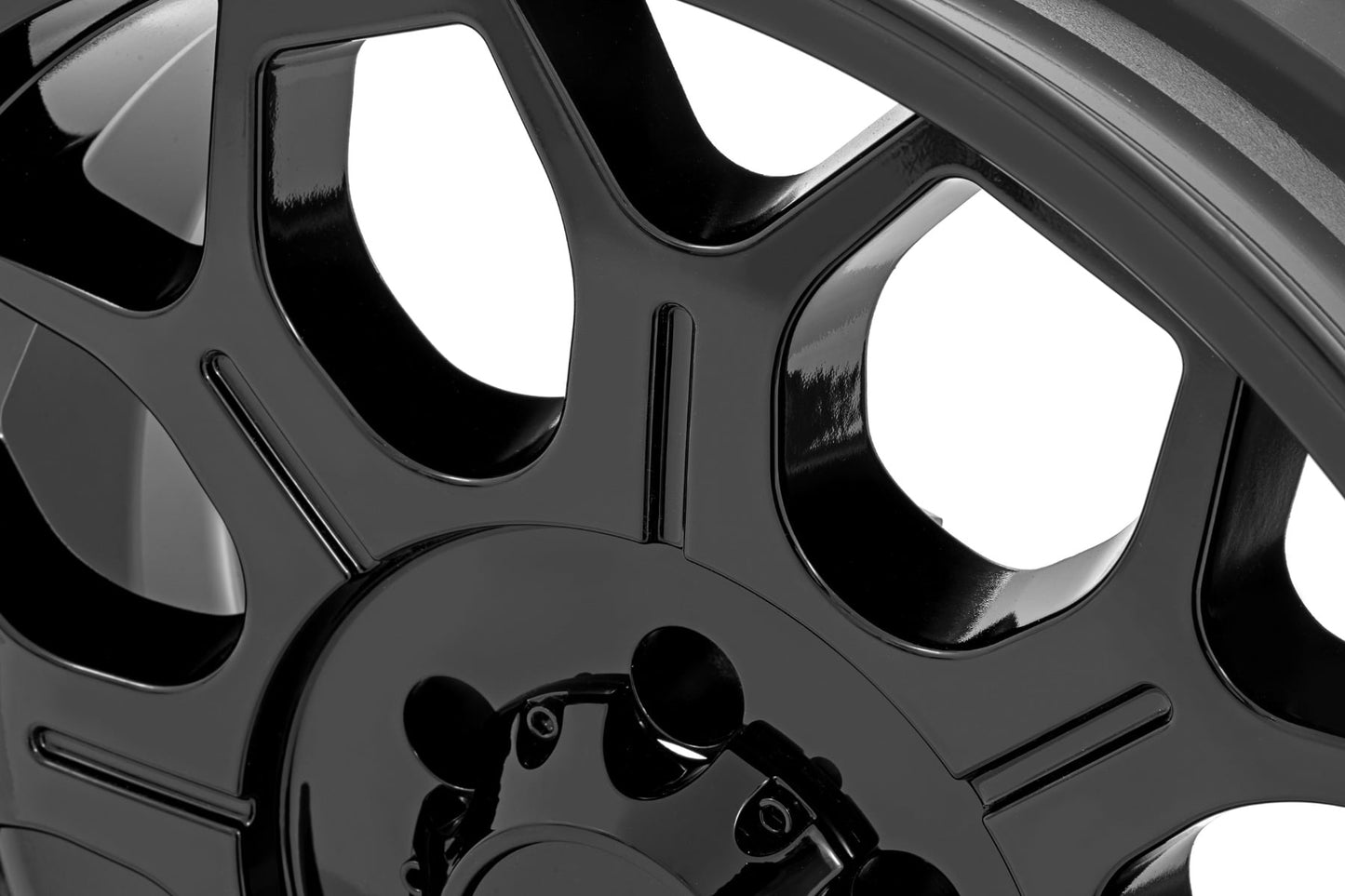 Rough Country 77 Series Wheel | One-Piece | Semi Gloss Black | 20x9 | 6x5.5 | +18mm - Image 6