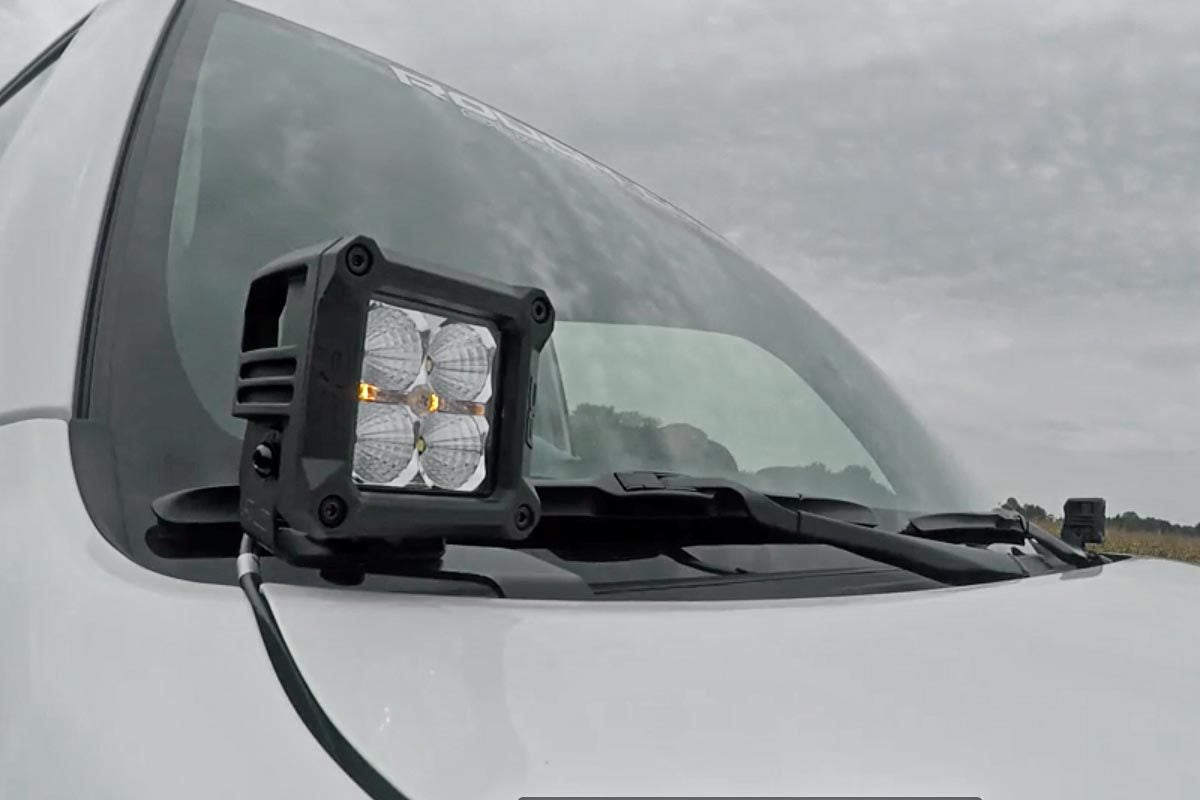 LED Light Kit | Ditch Mount | 2" Black Flood Pair | Toyota 4Runner (10-24) - Image 3