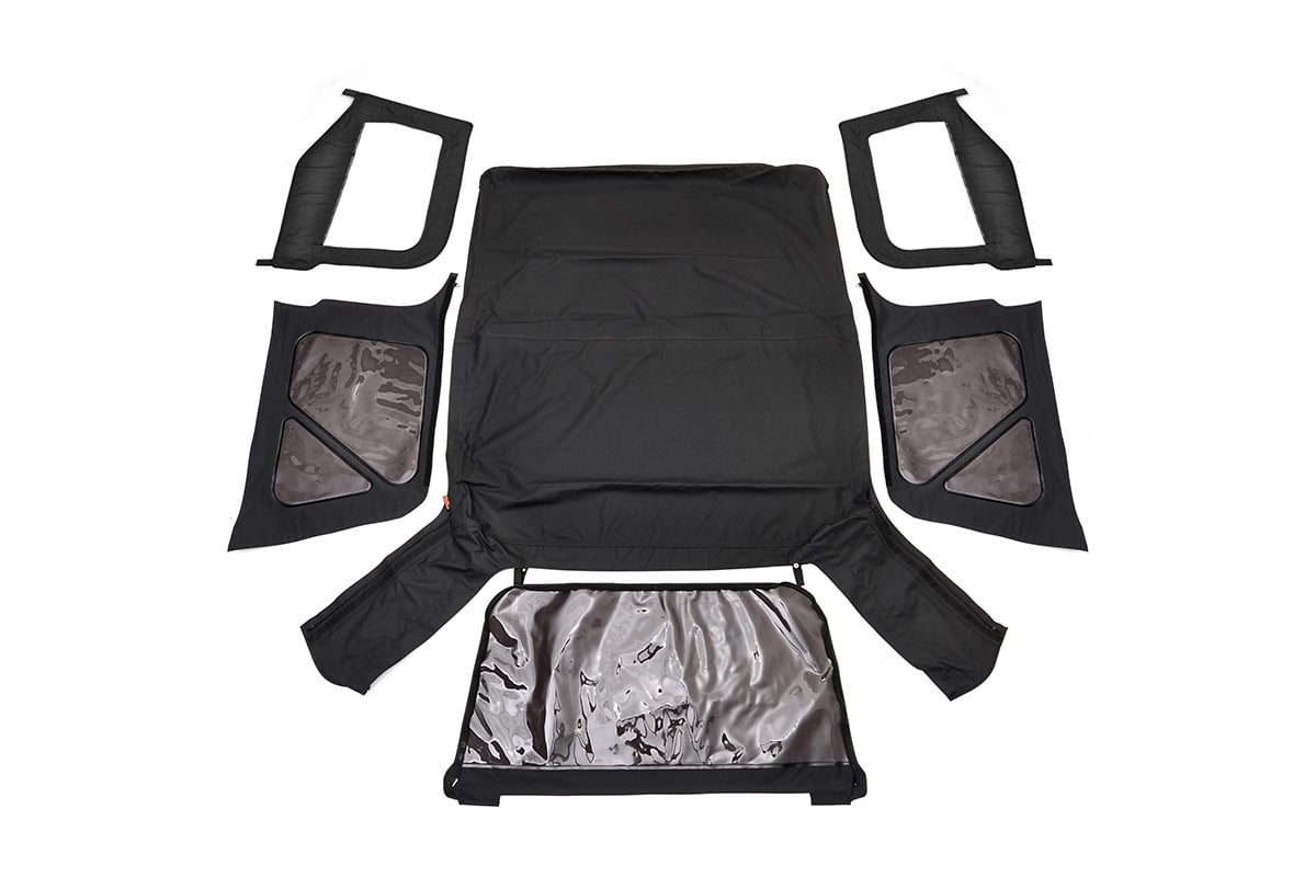 Soft Top | Replacement | Black | Half Doors | Jeep Wrangler TJ 4WD (97-06) - Image 2
