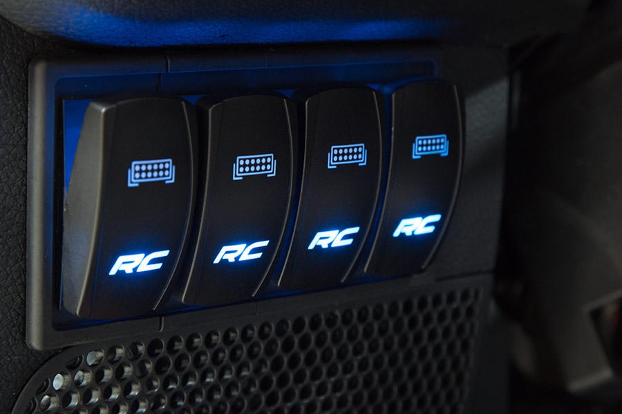 Rocker Switch | 2x1 with Logo | Blue Back Light - Image 4