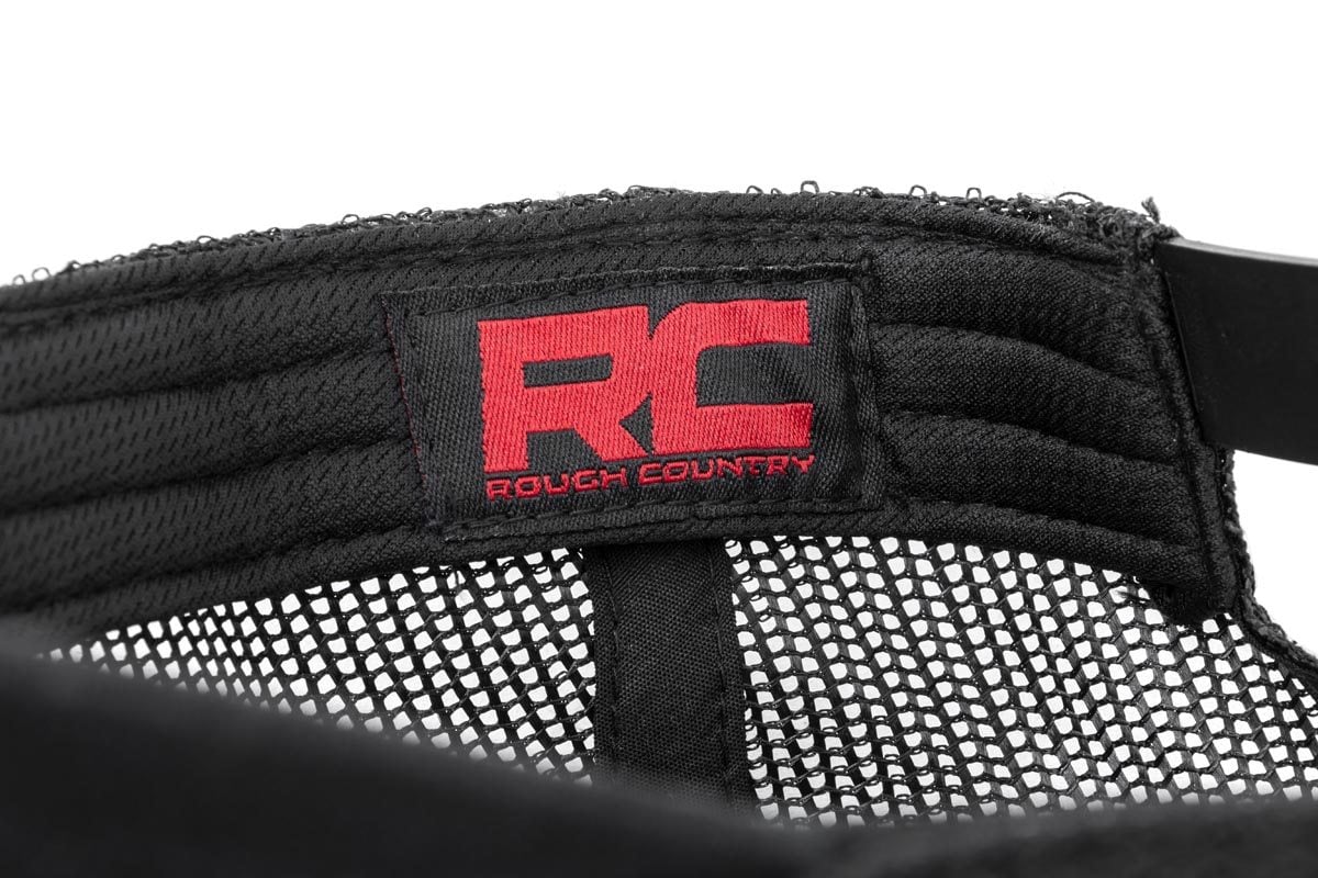 Rough Country Hat | Mesh | Rough Country Patch | Black - Image 3