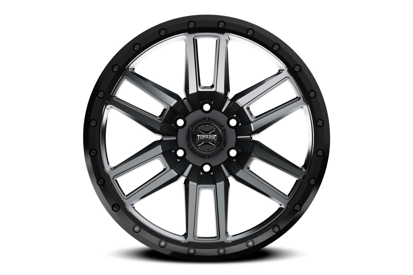Torque Pritchett | Anthracite w/Black Lip | 18x9 | 6x5.5 | -12mm - Image 3