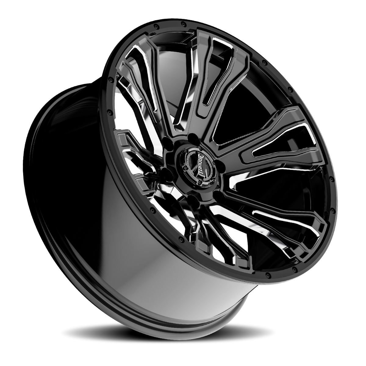Torque Prime | Gloss Black w/Milled Accent | 20x9 | 6x5.5 | -12mm - Image 4