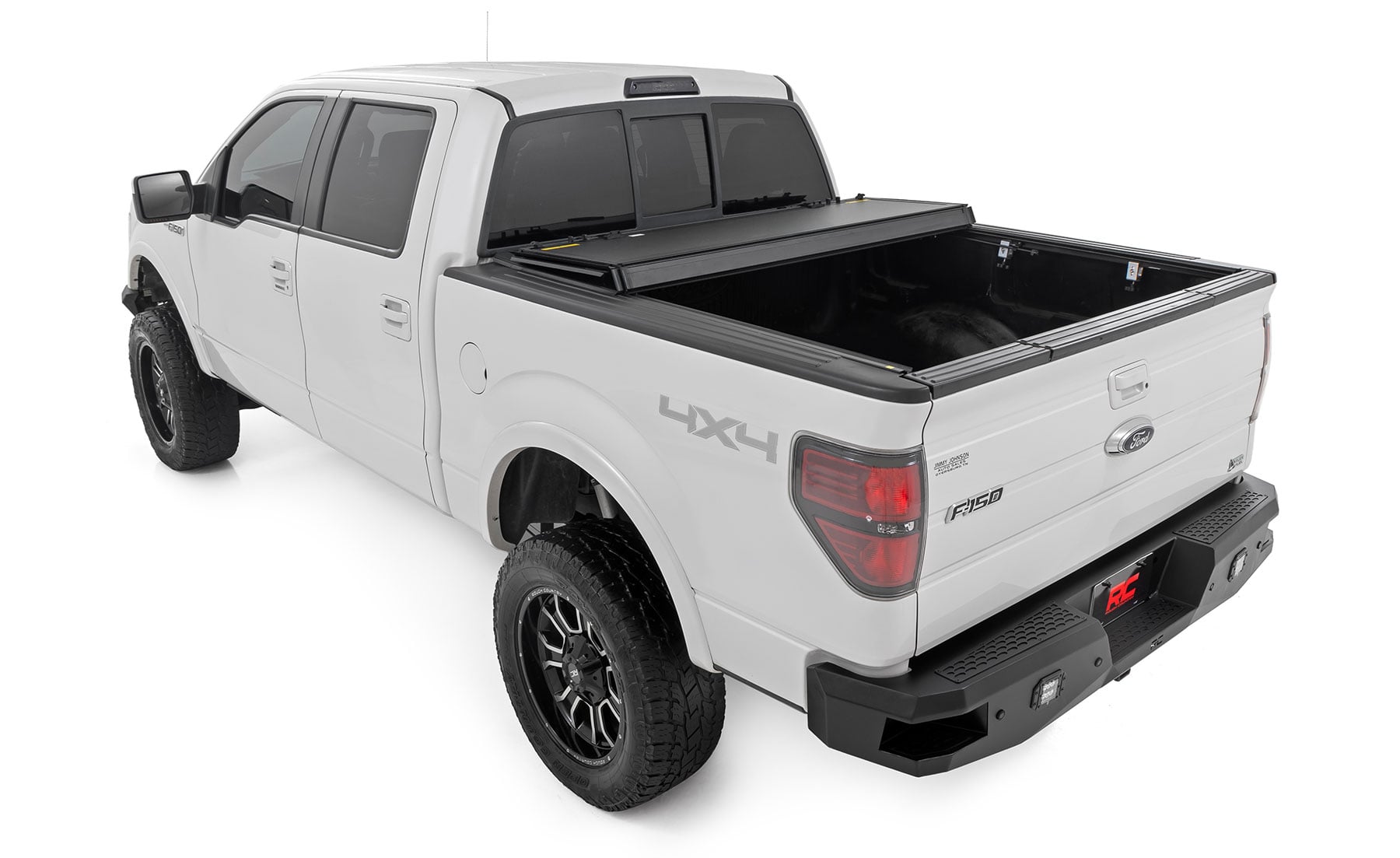 Hard Tri-Fold Flip Up Bed Cover | 5'7" Bed | Ford F-150 2WD/4WD (2004-2014) - Image 4