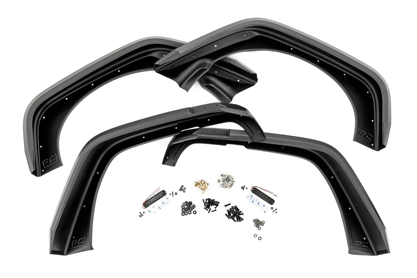 High Clearance LED Flat Fender Flare Kit | UV Treated | Jeep Wrangler JK (07-18) - Image 5