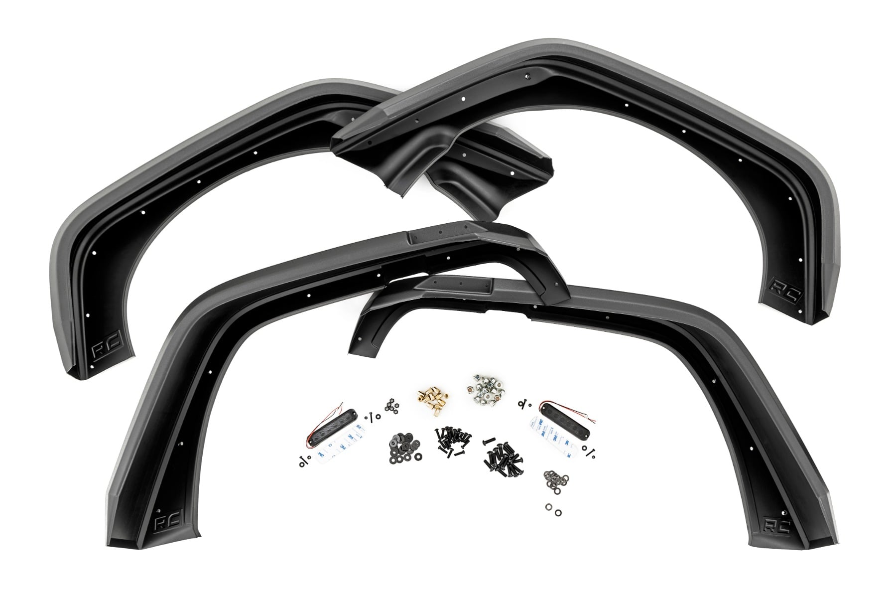 High Clearance LED Flat Fender Flare Kit | UV Treated | Jeep Wrangler JK (07-18) - Image 5
