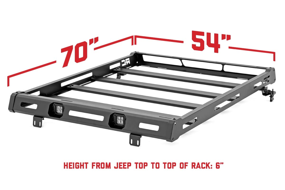 Roof Rack | Black Series Lights | Jeep Wrangler JK/Wrangler Unlimited  (07-18) - Image 5