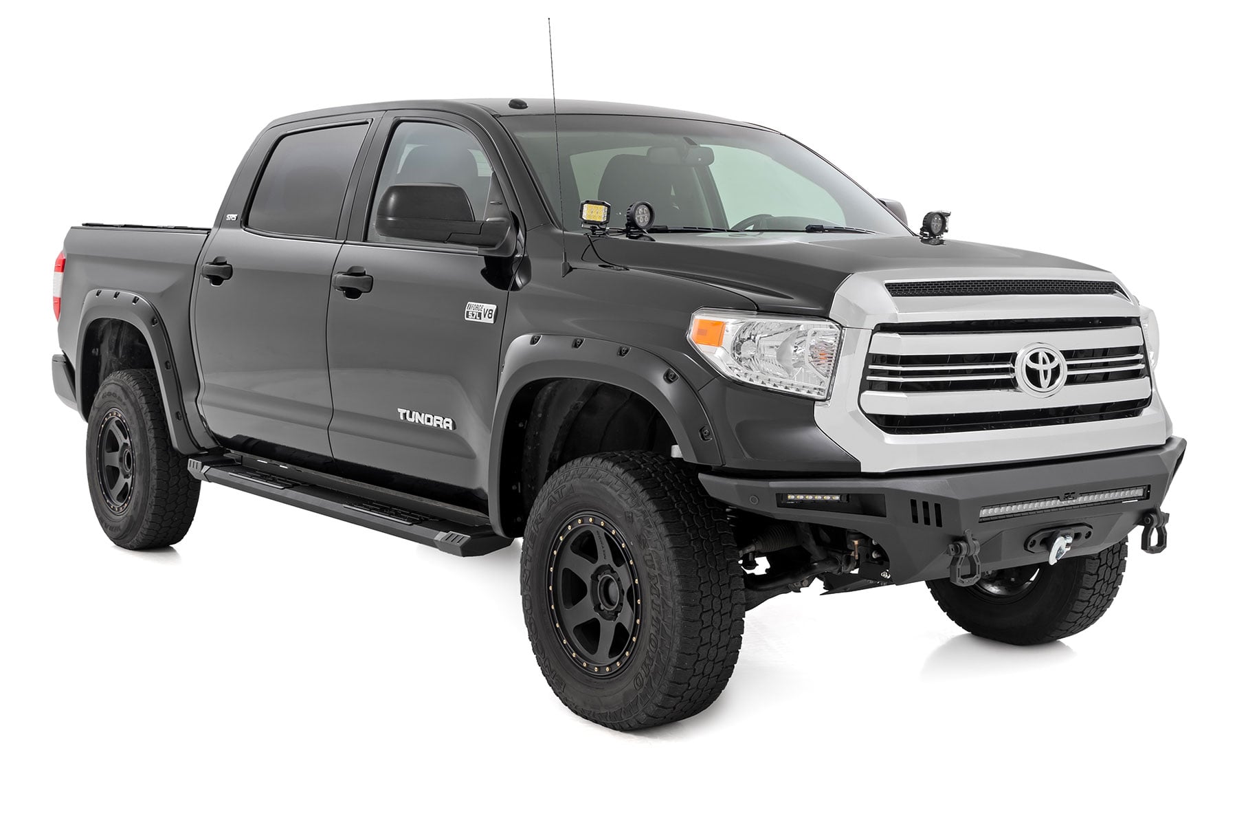 HD2 Aluminum Running Boards | Crewmax Cab | Toyota Tundra 2WD/4WD (2007-2021) - Image 2