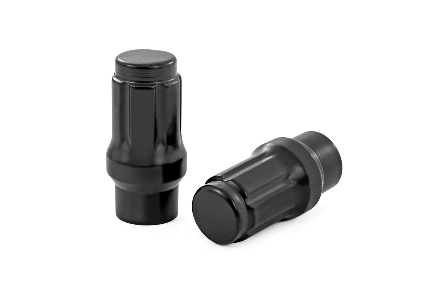 M12 x 1.5 Lug Nut Set of 24 | Black | Closed End | Extended Thread - Image 2
