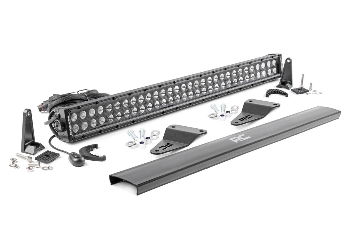 LED Light Kit | Bumper Mount | 30" Black Dual Row | Toyota 4Runner (14-20) - Image 2