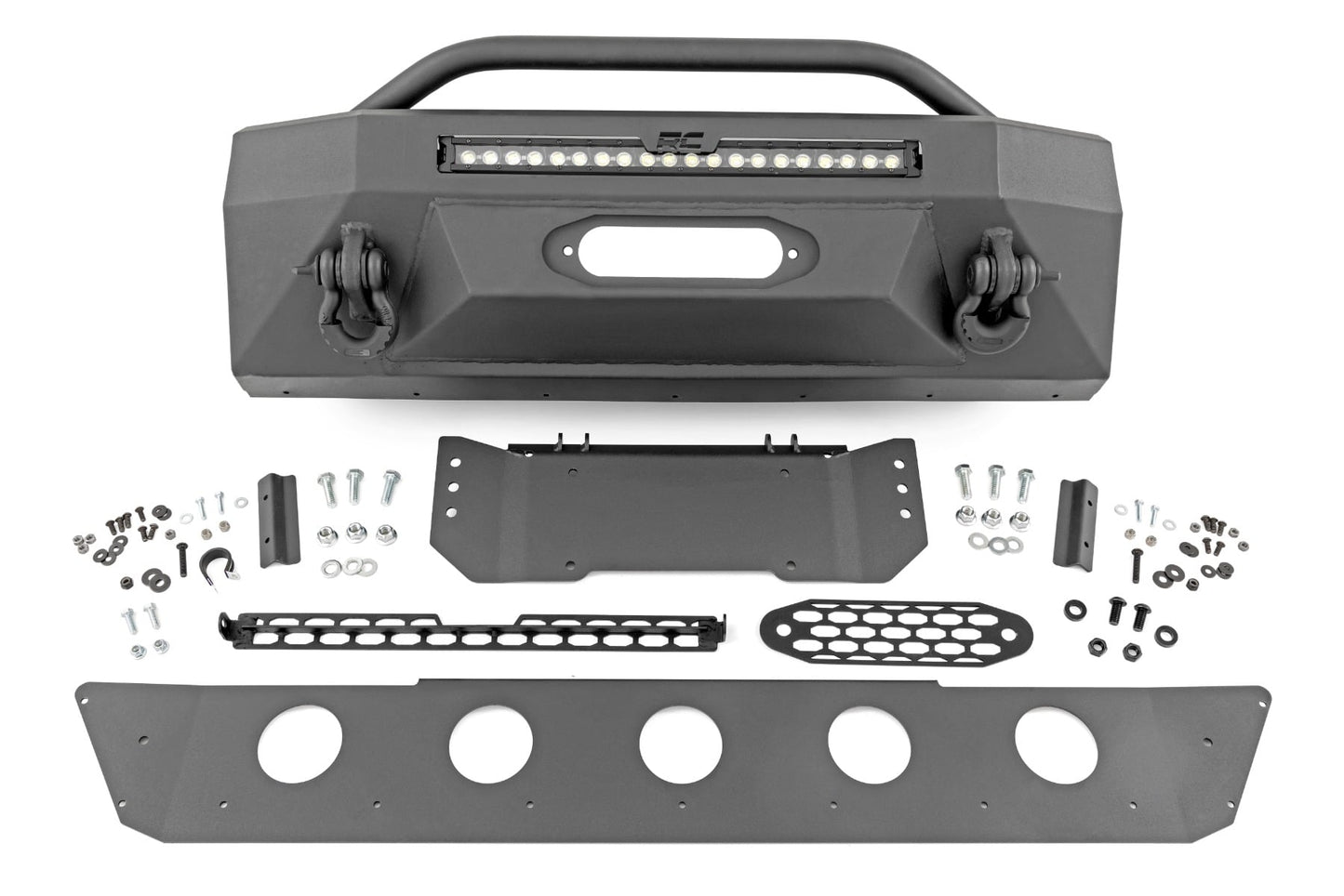 Front Bumper | Hybrid | 20" Blk LED | Amber | Toyota 4Runner 2WD/4WD (14-24)
