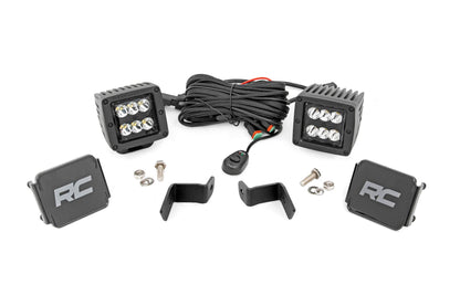 LED Light Kit | Ditch Mount | 2" Black Pair | Spot | Ford F-150 (15-26)/F-150 Lightning (22-26)