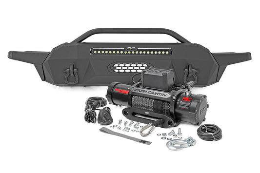 Front Bumper | Hybrid | 20" Blk White DRL LED | Toyota Tacoma 2WD/4WD (16-23)
