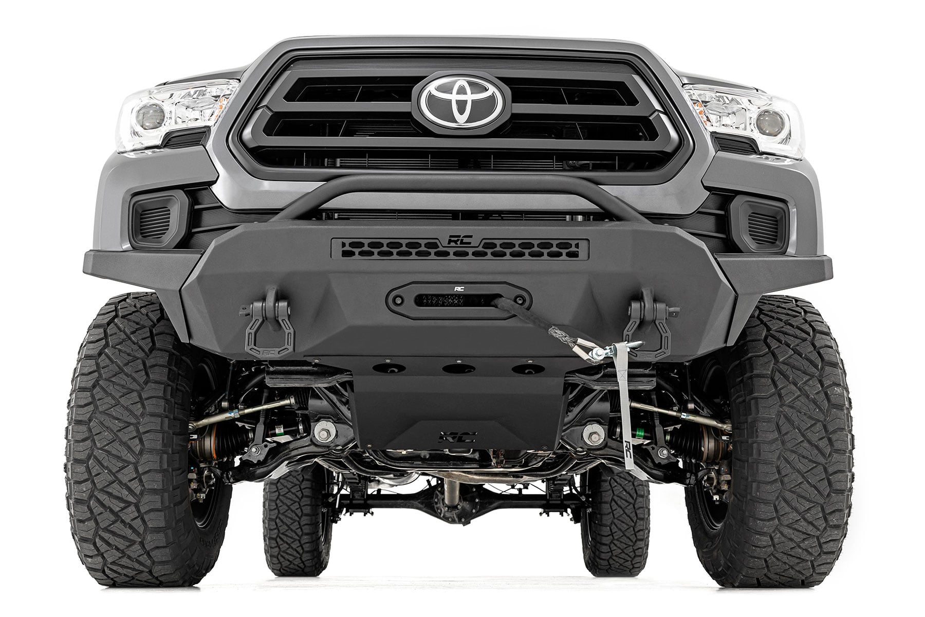 Front Bumper | High Clearance | 12000-Lb Pro Series Winch | Synthetic Rope Toyota Tacoma 4WD (16-23) - Image 2