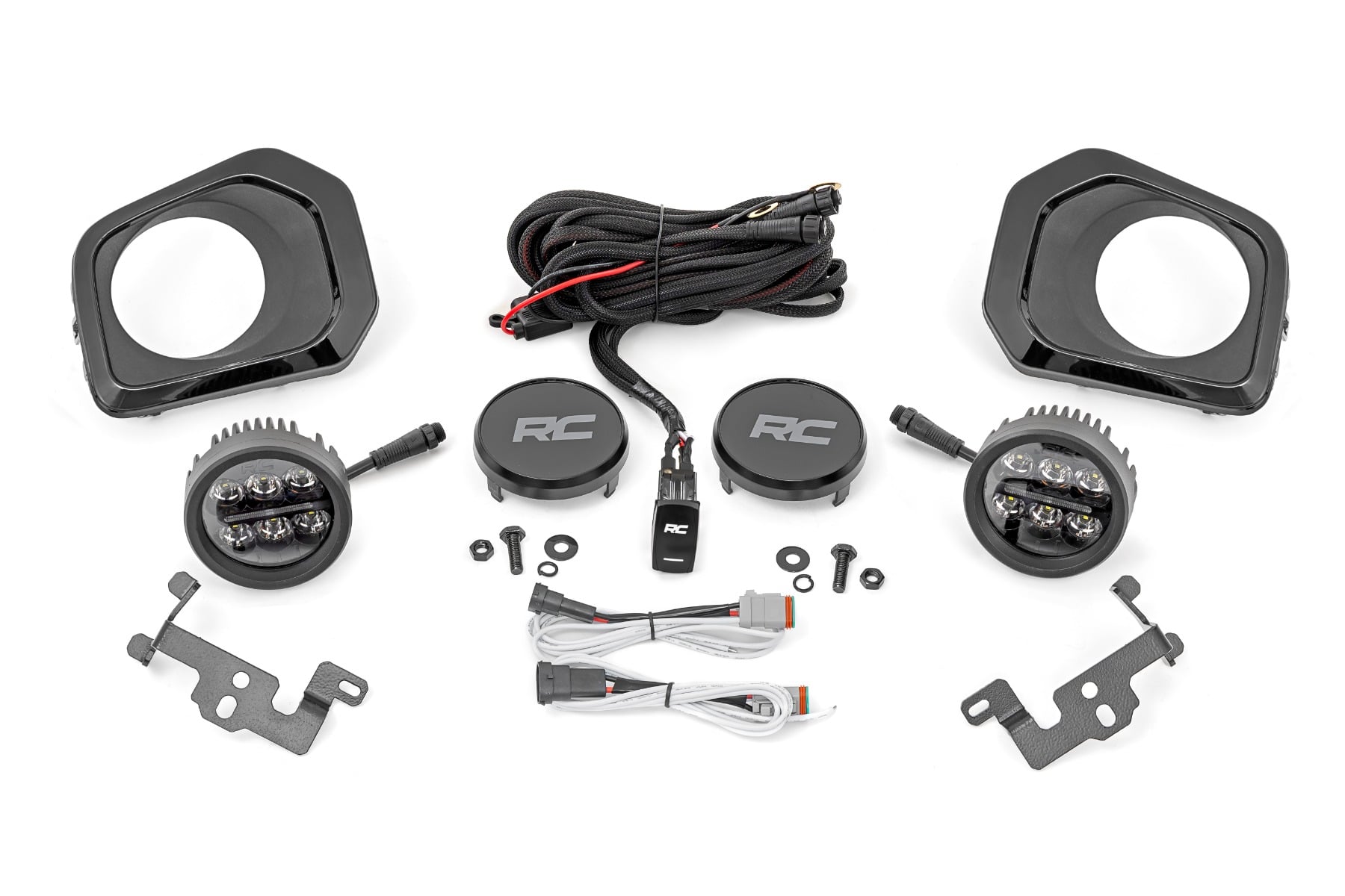 LED Fog Light Kit | 3.5 Inch Round Black Series | Amber DRL | Toyota Tacoma (16-23) - Image 3
