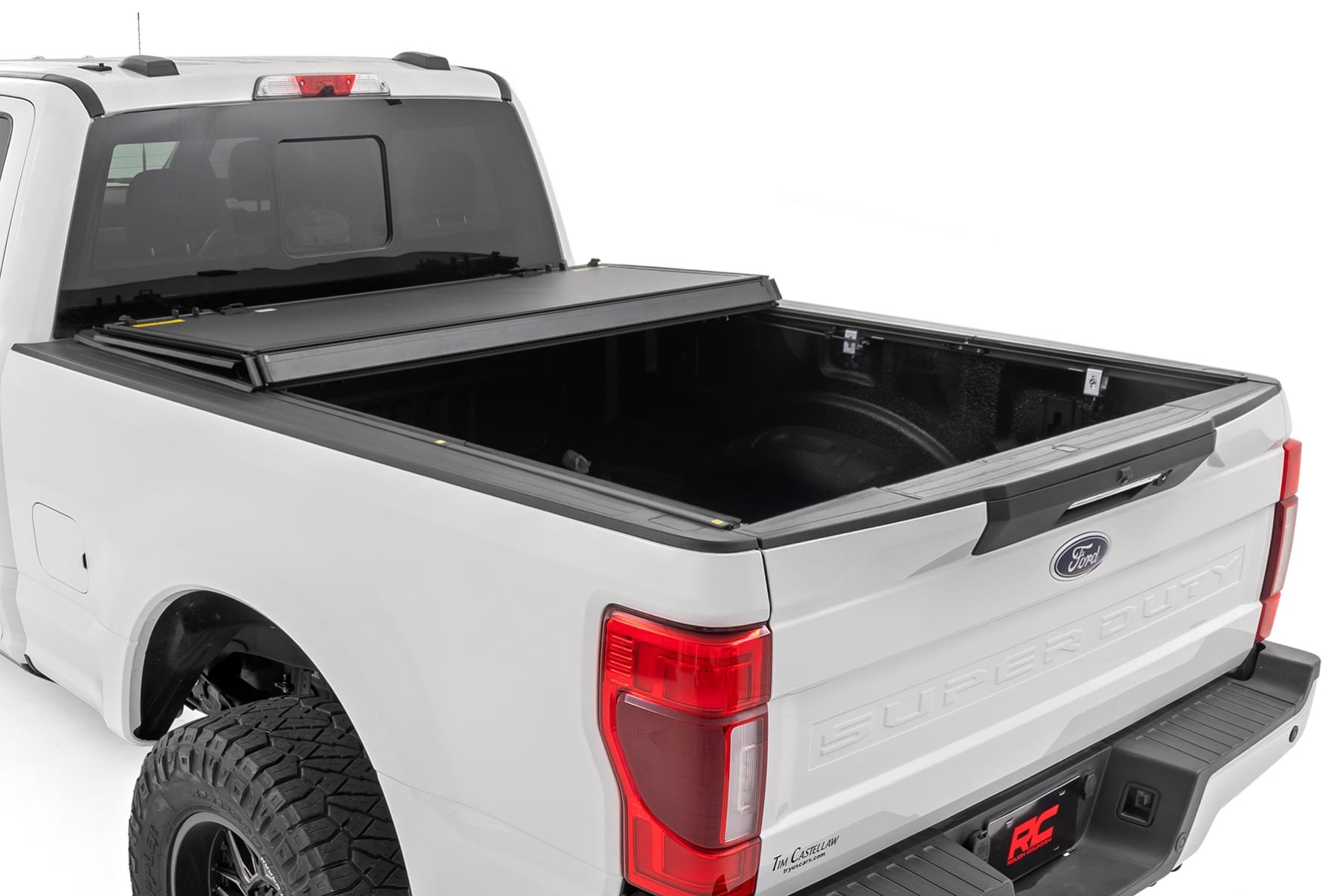 Hard Tri-Fold Flip Up Bed Cover | 6'10" Bed | Ford F-250/F-350 Super Duty (17-26) - Image 5