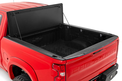 Hard Tri-Fold Flip Up Bed Cover | 5'10" Bed | Chevy/GMC Sierra 1500 (19-26)/Silverado 1500 (19-26) - Image 2