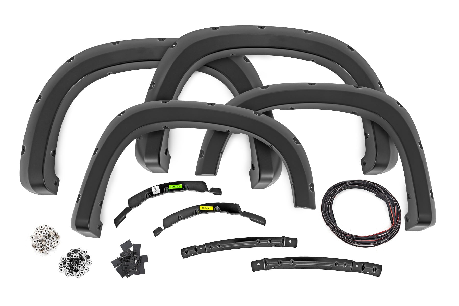 Pocket Fender Flares | GAZ Summit White | Chevy Silverado 1500 2WD/4WD (22-26)