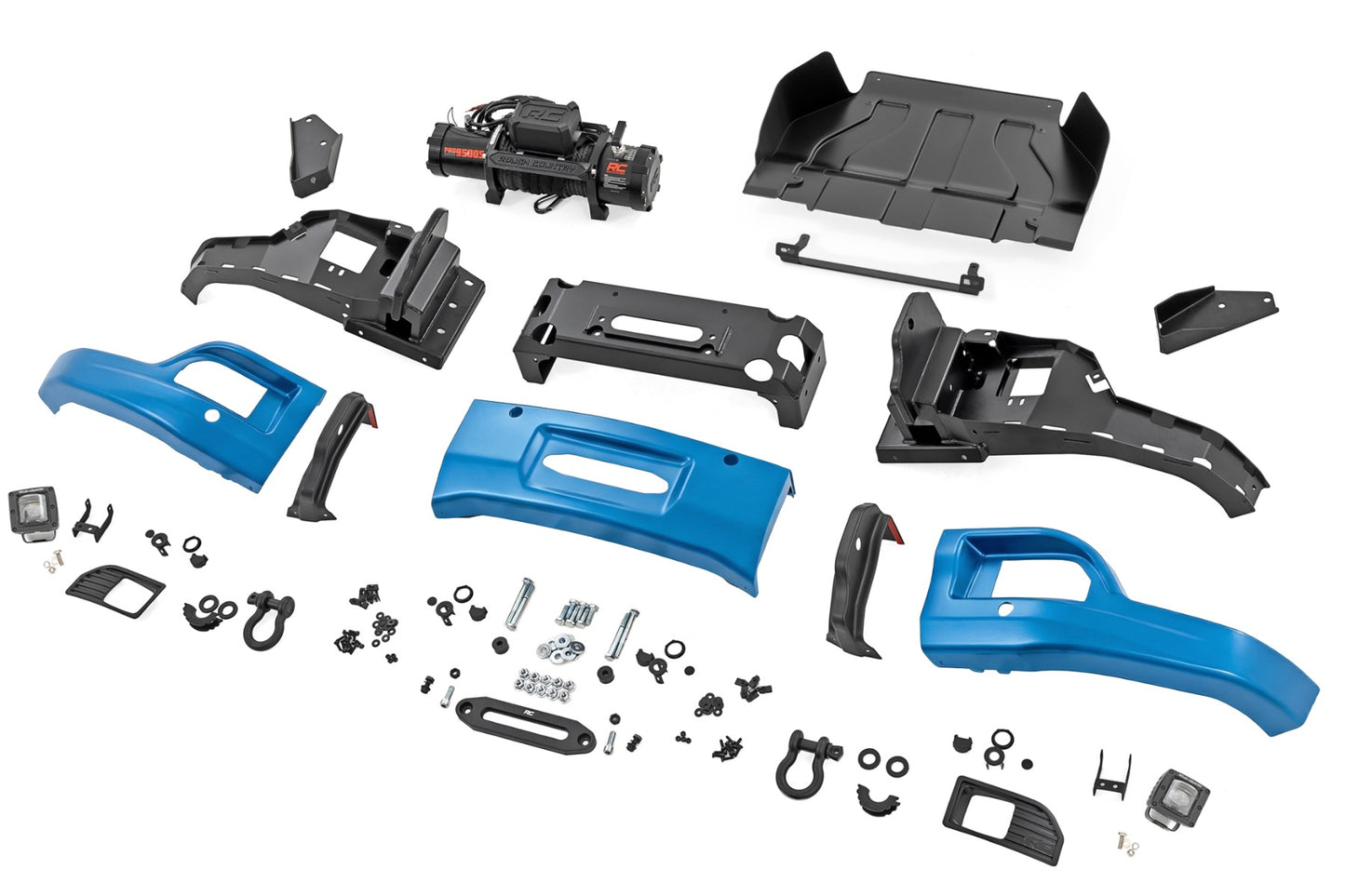 Front FXS Bumper | 12000S | GLT Glacier Blue | Chevy Silverado 1500 2WD/4WD (2023-2026) - Image 6