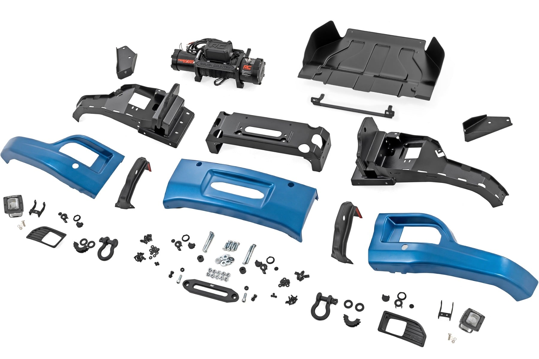 Front FXS Bumper | 12000S | GA0 North Sky Blue | Chevy Silverado 1500 2WD/4WD (2023-2026) - Image 6