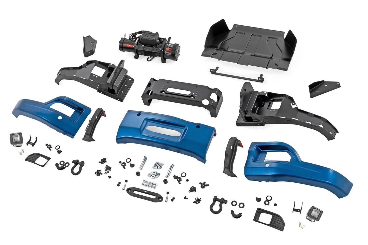 Front FXS Bumper | 12000S | GJV Riptide Blue | Chevy Silverado 1500 2WD/4WD (2023-2026) - Image 6