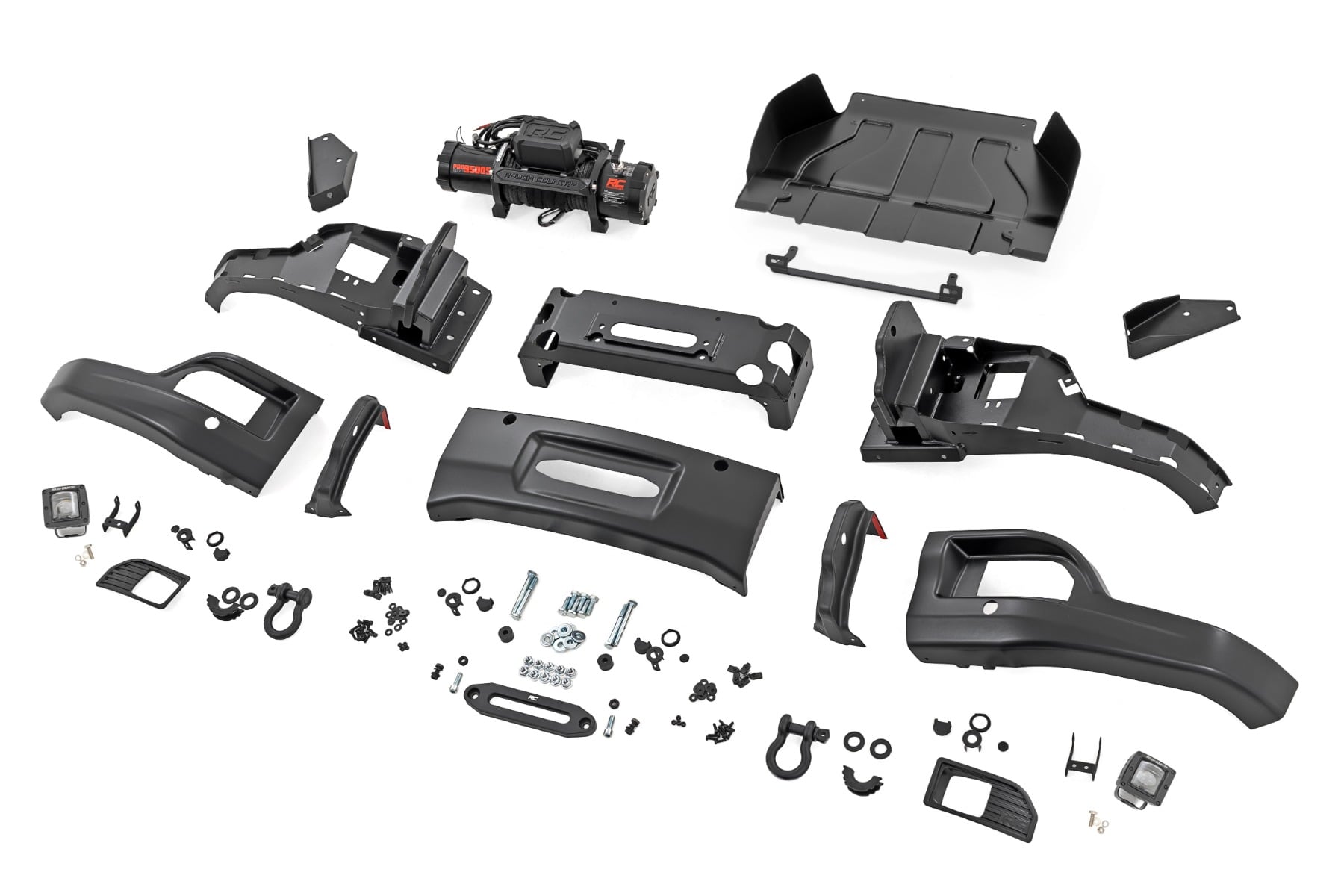 Front FXS Bumper | 12000S | GB8 Mosaic Black | Chevy Silverado 1500 2WD/4WD (2023-2026) - Image 6