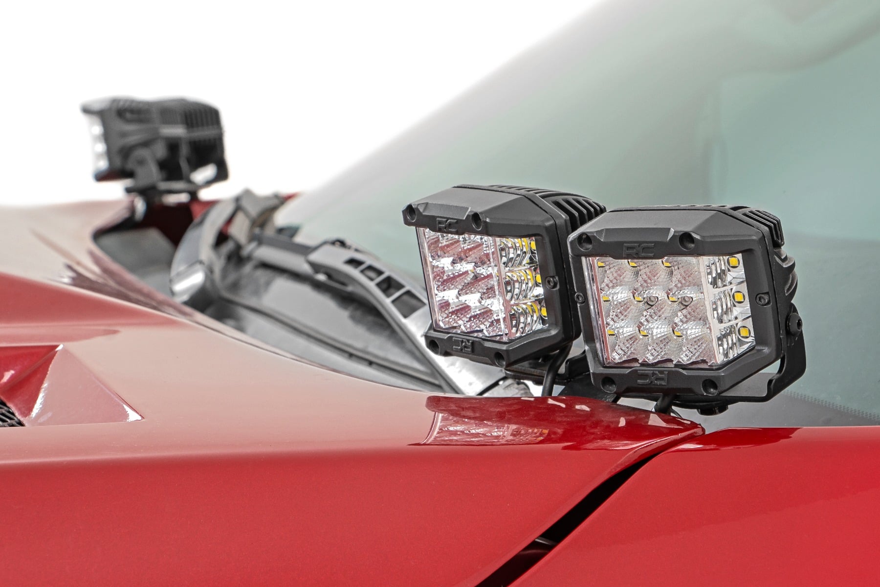 LED Light Kit | Ditch Mount | Dual 2" Black Pairs | Flood | Toyota Tundra (14-21) - Image 2