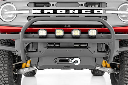 Nudge Bar | 20 Inch Chrome Single Row LED | OE Modular Steel | Ford Bronco (21-26) - Image 3