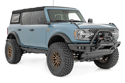 High Winch Mount | All Models | 20 Inch Black Single Row LED | DRL | Ford Bronco (21-25) - Image 4