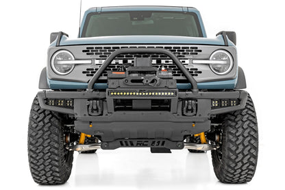 High Winch Mount | All Models | 12000S | 20 Inch Black Single Row LED | Ford Bronco (21-26) - Image 5