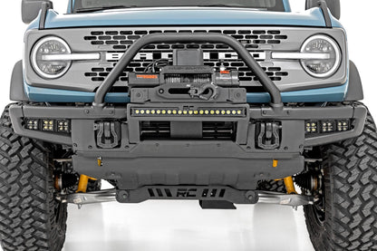 High Winch Mount | All Models | 20 Inch Black Single Row LED | Ford Bronco (21-26) - Image 6