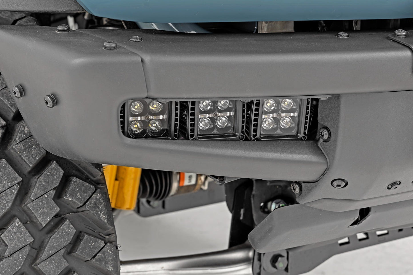 LED Light Kit | Fog Mount | Triple 2" Black Pair | Spot | Ford Bronco (21-26) - Image 2