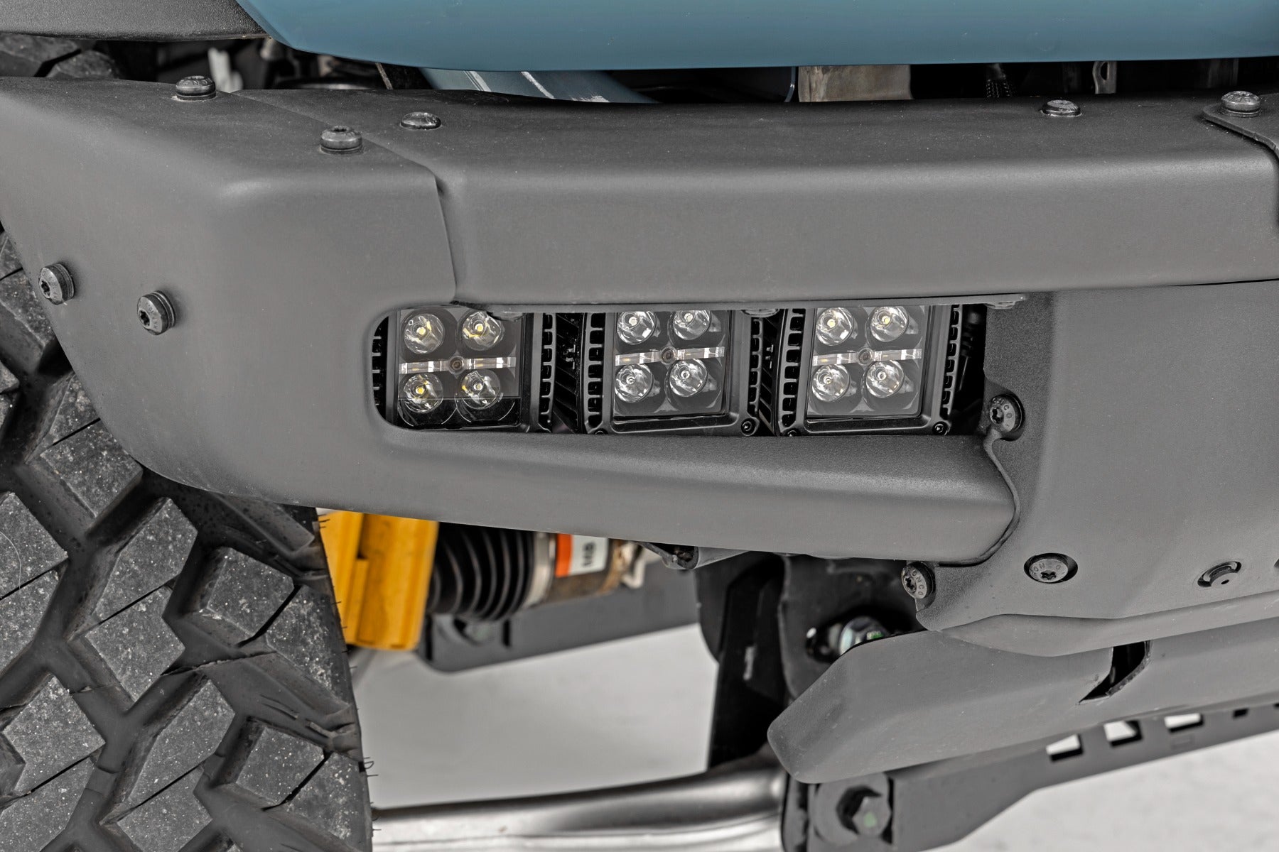 LED Light Kit | Fog Mount | Triple 2" Black Pair | Spot/Flood | Ford Bronco (21-26) - Image 2