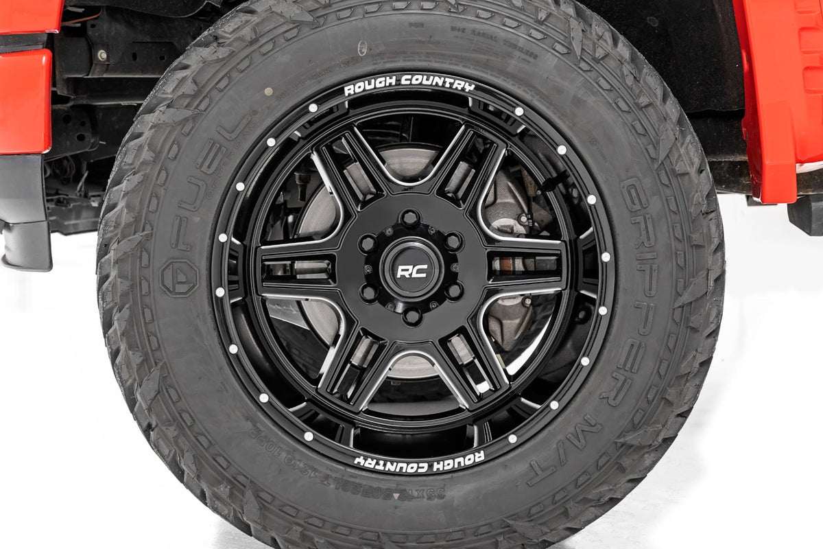 Rough Country 92 Series Wheel | Machined One-Piece | Gloss Black | 20x12 | 8x6.5 | -44mm - Image 6