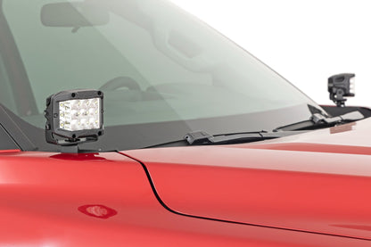 LED Light Kit | Ditch Mount | 2" Black Pair | Amber DRL | Toyota Tundra (22-26) - Image 6