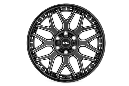 Rough Country 95 Series Wheel | Machined One-Piece | Gloss Black | 20x10 | 8x170 | -19mm - Image 2