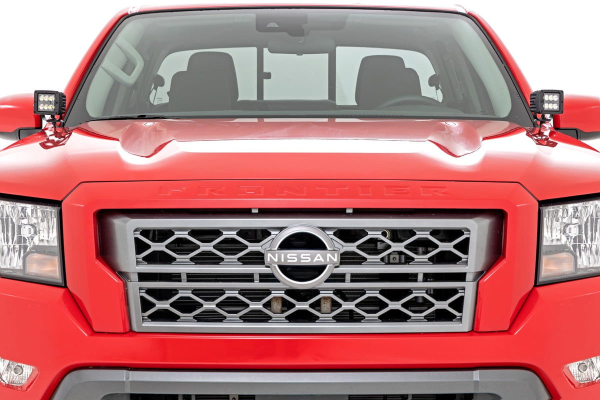 LED Light Kit | Ditch Mount | 2" Black Pair | Amber DRL | Nissan Frontier (22-26) - Image 4