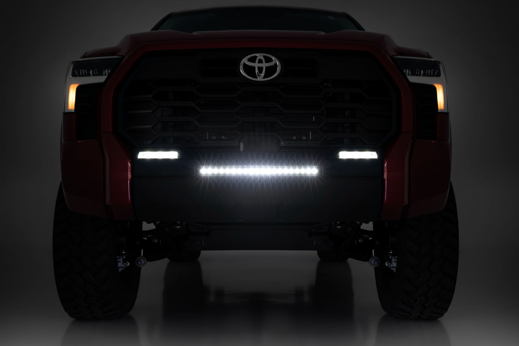 LED Light Kit | Bumper Mount | 20" Black Slim Line | Toyota Tundra (22-26) - Image 6
