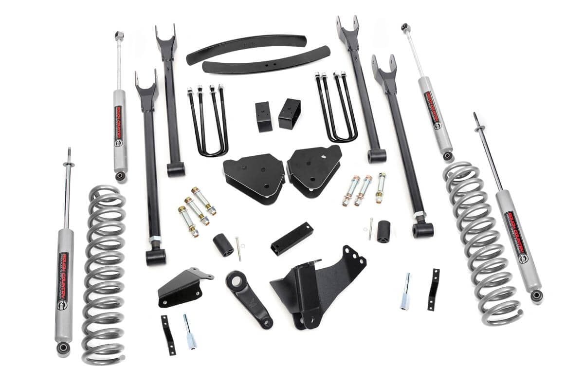 6 Inch Lift Kit | Gas | 4 Link | OVLDS | Ford F-250/F-350 Super Duty (05-07) - Image 2