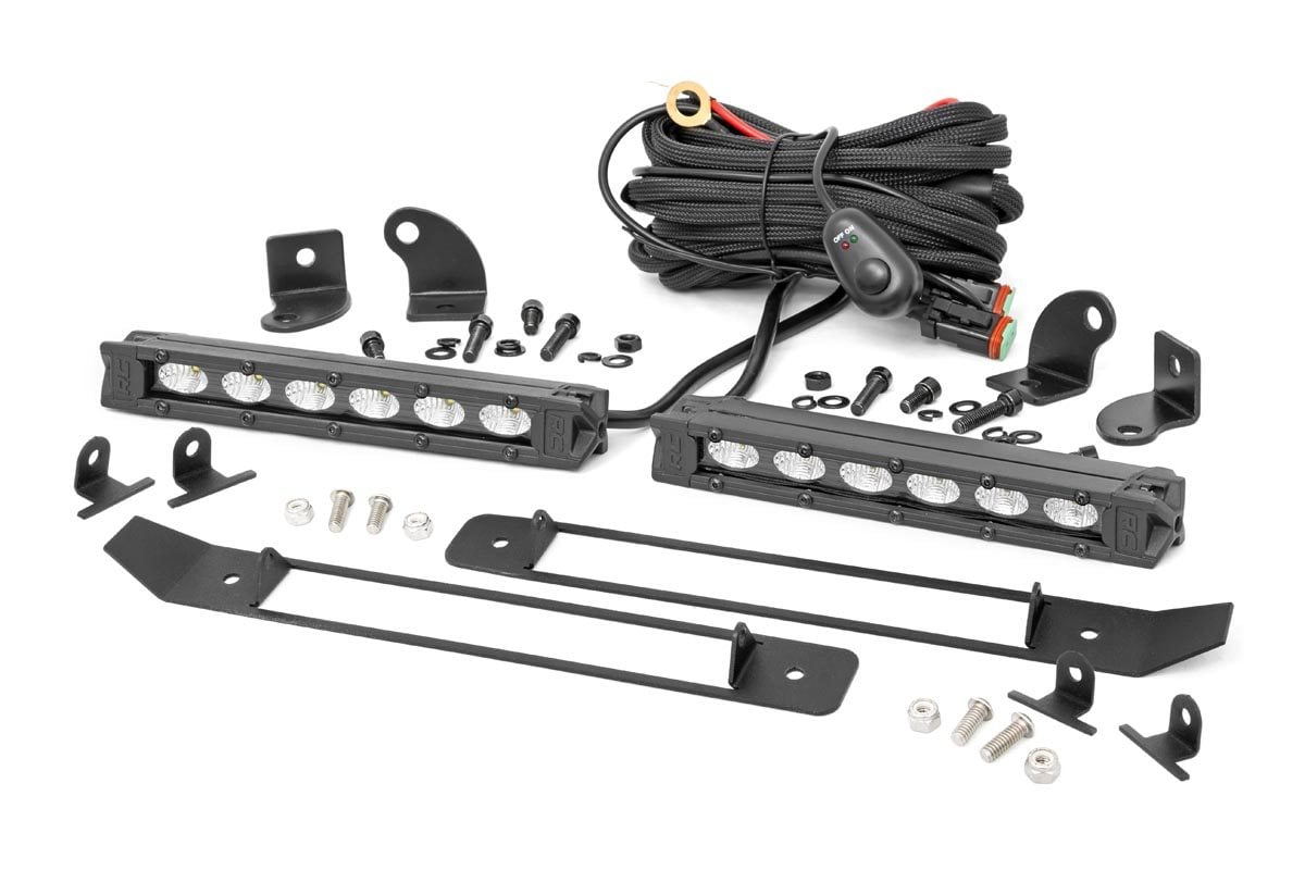 Dual 6in LED Grille Kit | Black Slimline | Ram 1500 2WD/4WD (2019-2024) - Image 6