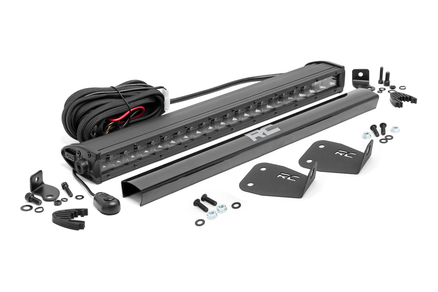 LED Light Kit | Bumper Mount | 20" Black Single Row | Ford Bronco Sport (21-26) - Image 2