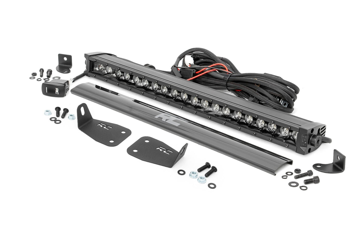 LED Light Kit | Bumper Mount | 20" Black Single Row | White DRL | Ford Bronco Sport (21-26) - Image 2