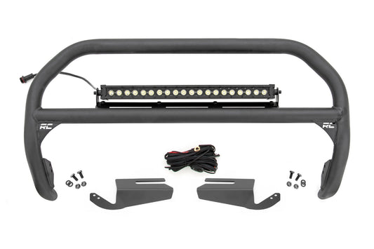 Nudge Bar | 20 Inch BLK DRL Single Row LED | OE Modular Steel | Ford Bronco (21-26)