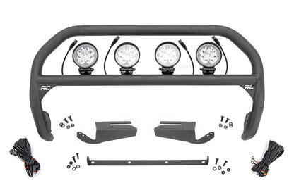 Nudge Bar | 4 Inch Round Led (x4) | OE Modular Steel | Ford Bronco 4WD (21-26)