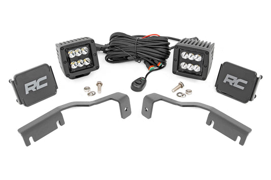 LED Light Kit | Ditch Mount | 2" Black Pair | Spot | Nissan Frontier (22-26)