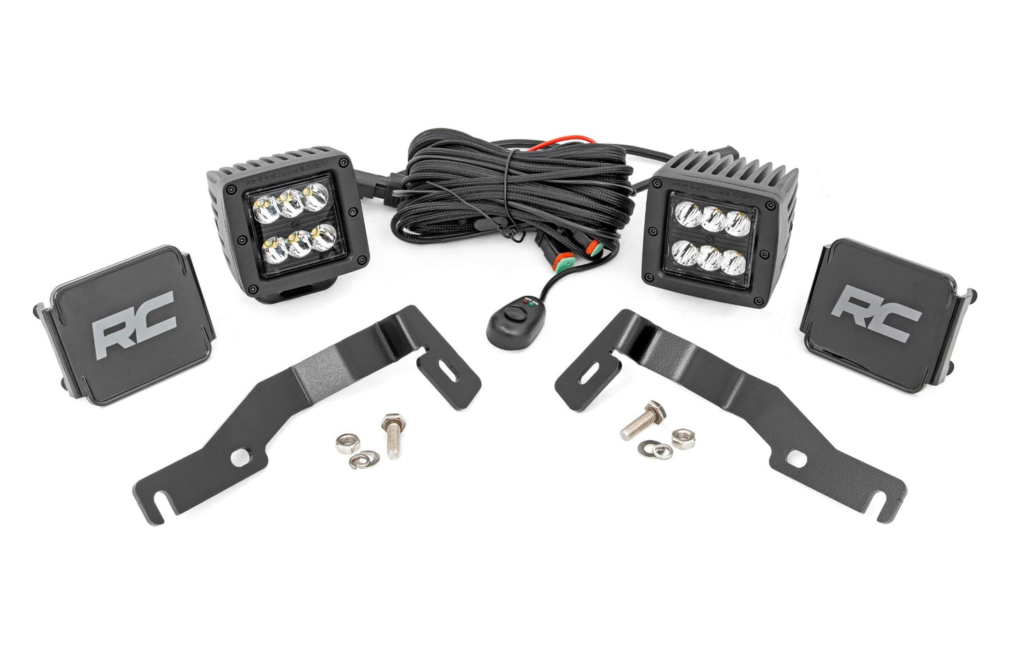 LED Light Kit | Ditch Mount | 2" Black Pair | Spot | Toyota Tacoma (24-26) - Image 2