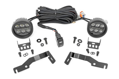 LED Light Kit | Ditch Mount | Black Series Round | 3.5 Inch | Amber DRL | Toyota Tacoma (24-26) - Image 2