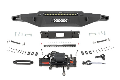 Hybrid Front Bumper | 12000S | Blk LED w/ Amber DRL | Toyota Tundra (22-26)